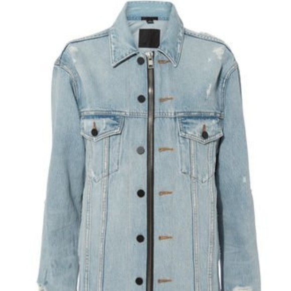 alexander wang oversized denim jacket